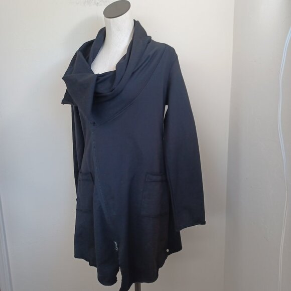 Neon Buddha Jacket Cardigan Black Cotton Knit Full Zip Womens Small NEW - Picture 7 of 12